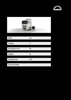 Truck Tractors - Tractor Units MAN TGX 18.500