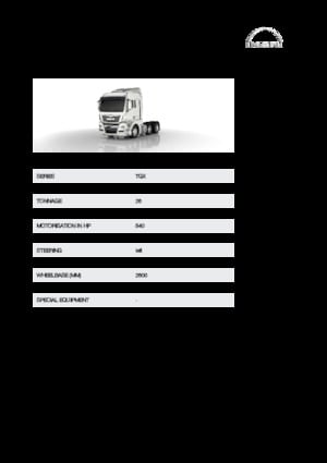 Truck Tractors - Tractor Units MAN TGX 26.540