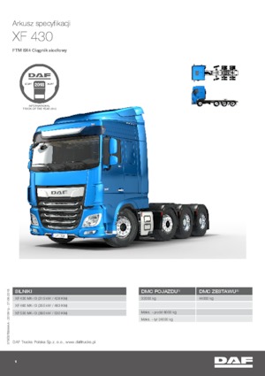 Rigid Chassis DAF XF 430 FTM SC