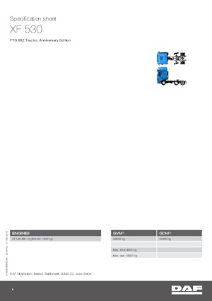 Truck Tractors - Tractor Units DAF XF 530 FTG , Anniversary Edition SSC