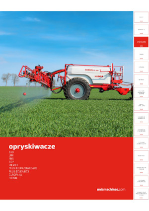 Trailed field sprayers Unia Europa XL 3030 