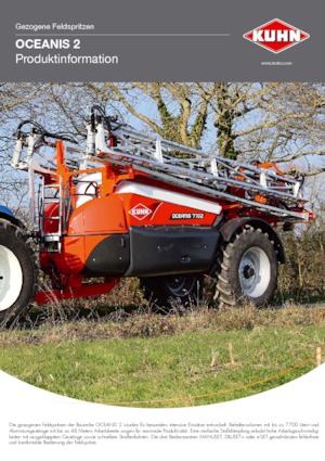 Çakma tarla pülverizatörleri Kuhn Oceanis 2-5600