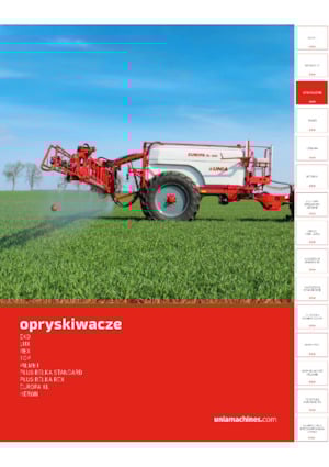 Çakma tarla pülverizatörleri Unia Plus 2521