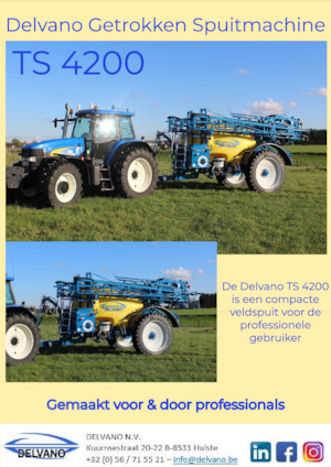 Trailed field sprayers Delvano TS 4200