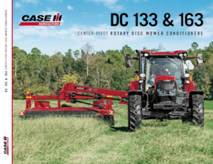 Koşullandırıcı içeren çekilir tip çim biçme makineleri diski Case IH DC163