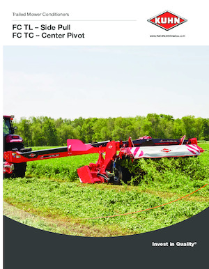 Trailed mowers disc with conditioner Kuhn FC 3161 TLS