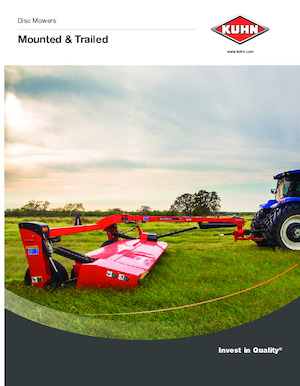 Koşullandırıcı içermeyen çekilir tip çim biçme makineleri diski Kuhn GMD 3550 TL