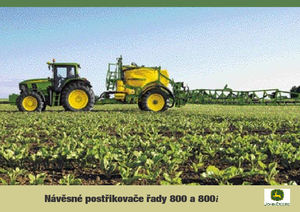 Trailed field sprayers John Deere 832