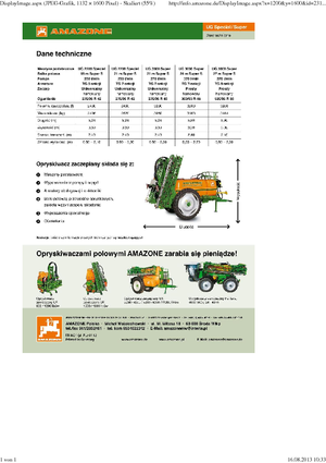 Trailed field sprayers Amazone UG 3000 Special (15)