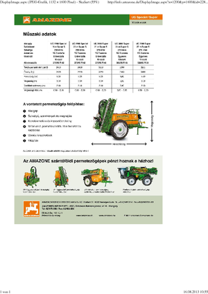 Trailed field sprayers Amazone UG 3000 Special (15)