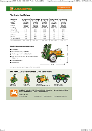 Trailed field sprayers Amazone UG 3000 Special (21)
