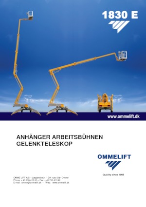 Truck Mounted Articulating Boom Lifts OMMELIFT 1830 EX