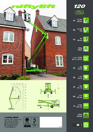 Truck Mounted Articulating Boom Lifts Niftylift Nifty 120M