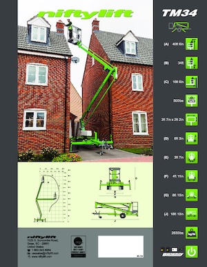 Araç Üstü Mafsallı Bomlu Vinçler Niftylift TM34