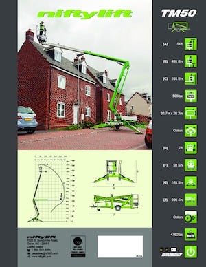 Truck Mounted Articulating Boom Lifts Niftylift TM50