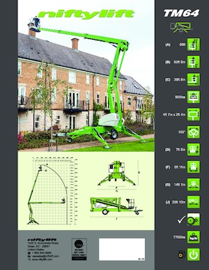 Truck Mounted Articulating Boom Lifts Niftylift TM64