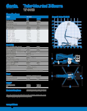 Truck Mounted Articulating Boom Lifts Genie TMZ 34/20 DC