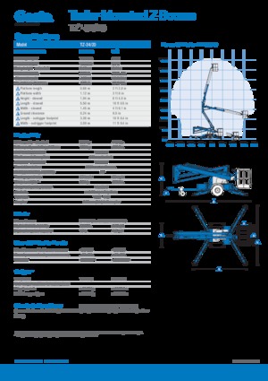 Araç Üstü Mafsallı Bomlu Vinçler Genie TZ34/20