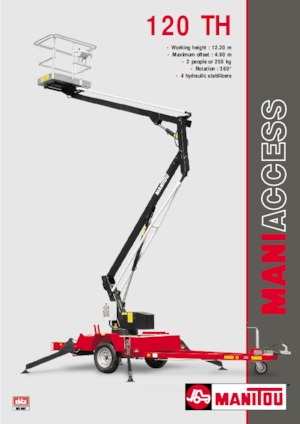 Truck Mounted Articulating Boom Lifts Manitou 120 TH