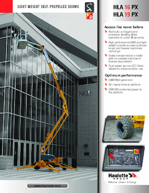 Wheeled Articulating Boom Lifts Haulotte HLA19 PX