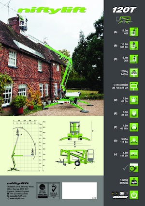Truck Mounted Articulating Boom Lifts Niftylift Nifty 120T