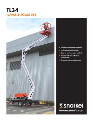 Araç Üstü Mafsallı Bomlu Vinçler Snorkel TL34