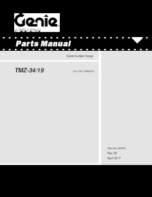 Truck Mounted Articulating Boom Lifts Genie TMZ 34/19