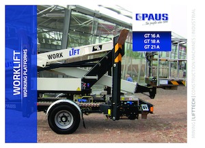 Truck Mounted Articulating Boom Lifts Paus Worklift GT 18 A