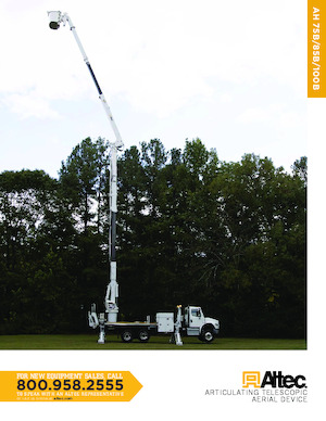 Trailer Mounted Articulating Boom Lifts Altec AH85B