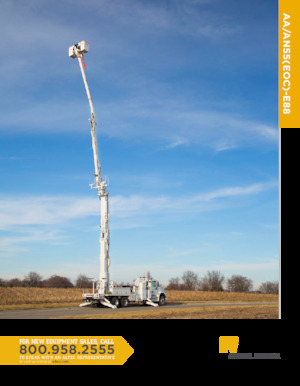 Trailer Mounted Articulating Boom Lifts Altec AN55OC-E88