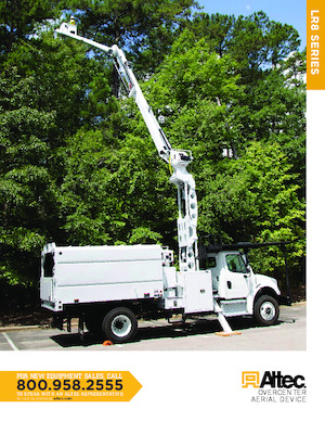 Trailer Mounted Articulating Boom Lifts Altec LR860 RM