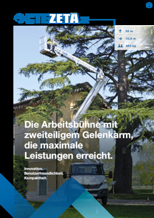 Truck Mounted Telescopic Boom Lifts CTE ZETA 22