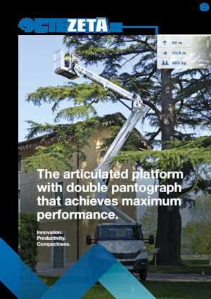 Truck Mounted Telescopic Boom Lifts CTE ZETA 22