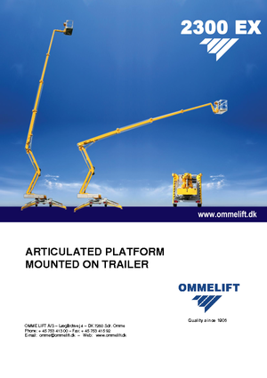 Truck Mounted Articulating Boom Lifts OMMELIFT Omme 2300EXBB