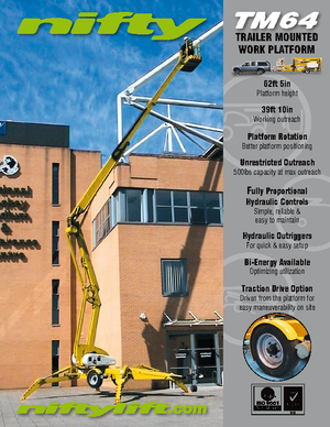 Truck Mounted Articulating Boom Lifts Niftylift TM 64