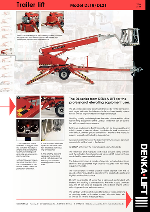 Römork Üstü Teleskopik Bomlu Vinçler Denka-Lift - Rothlehner DL 21 