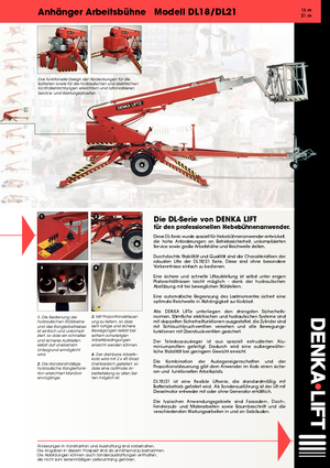 Römork Üstü Teleskopik Bomlu Vinçler Denka-Lift - Rothlehner DL 21 