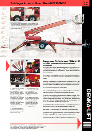 Trailer Mounted Telescopic Boom Lifts Denka-Lift - Rothlehner DL 25 