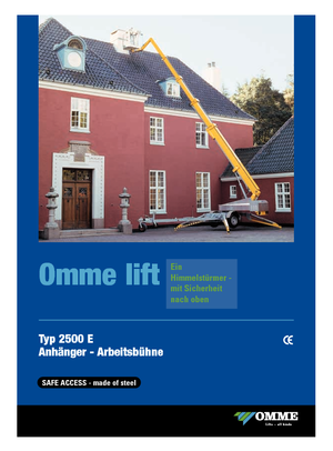 Römork Üstü Teleskopik Bomlu Vinçler OMMELIFT Omme 2500EBB