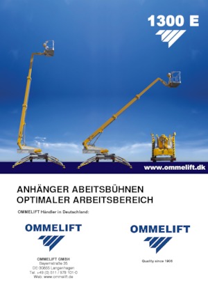 Römork Üstü Teleskopik Bomlu Vinçler OMMELIFT 1300 E