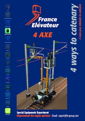 Trailer Mounted Telescopic Boom Lifts France Elévateur 4/AXES 