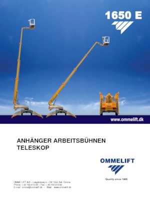 Römork Üstü Teleskopik Bomlu Vinçler OMMELIFT 1650 E