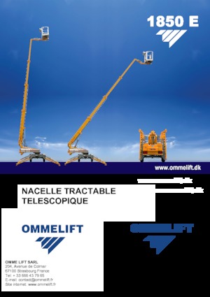 Trailer Mounted Telescopic Boom Lifts OMMELIFT 1850 E