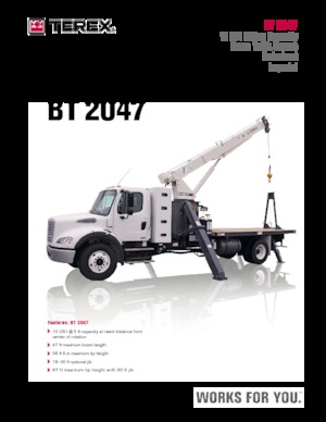 Kamyon vinçleri TEREX CRANES BT 2047