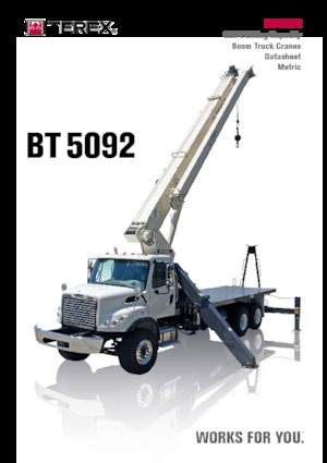 Kamyon vinçleri TEREX CRANES BT 5092