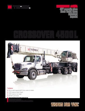 Truck Cranes TEREX CRANES Crossover 4500L