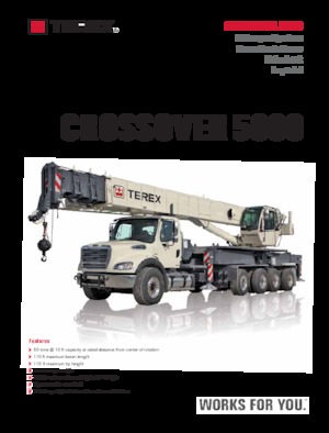 Kamyon vinçleri TEREX CRANES Crossover 5000