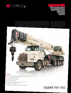 Kamyon vinçleri TEREX CRANES Crossover 6000
