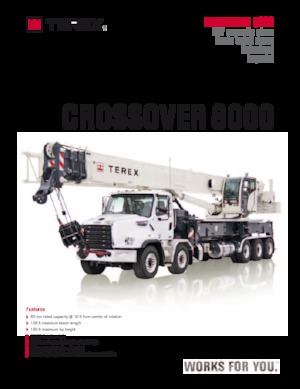 Truck Cranes TEREX CRANES Crossover 8000