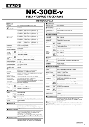 Kamyon vinçleri Kato NK 300 E-v
